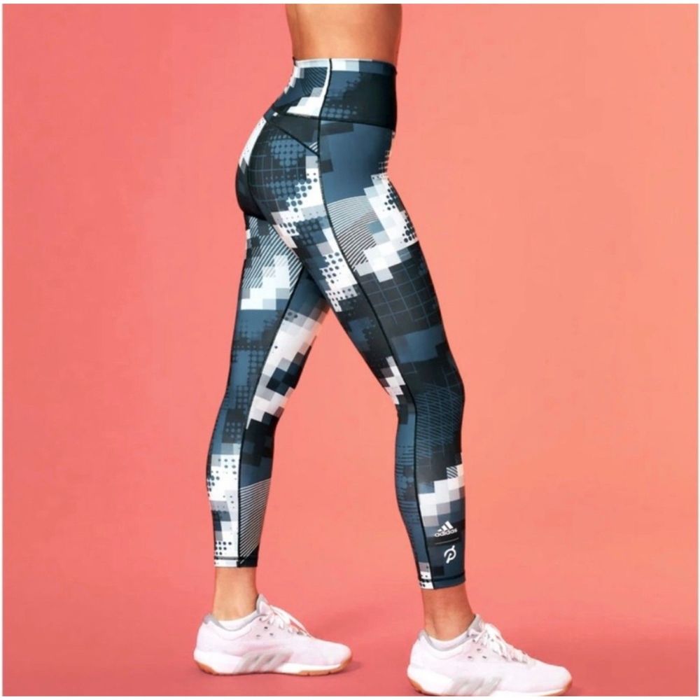 NWT ADIDAS PELOTON BLUE ⅞ LENGTH TIGHT HIGH RISE LEGGINGS SIZE SMALL